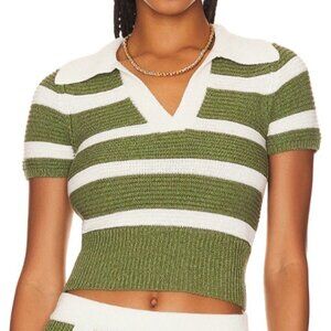 L'Academie Drea Strpied knit Top